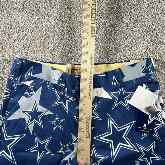 Dallas Cowboys Loudmouth Shorts Mens 32 Football NFL Preppy Team‎ Logo AOP NWT - Picture 6 of 15